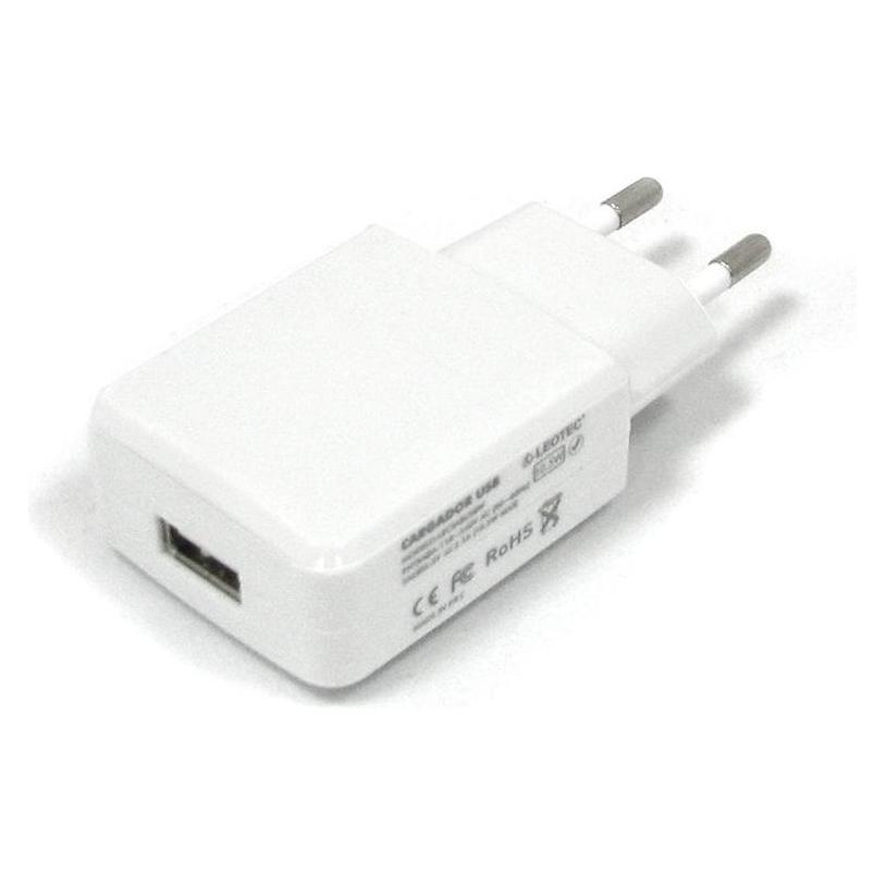 Leotec Cargador De Pared USB 5v 2a Usb-2,5mm Usb-Micro USB Blanco (1 Port) (LECTABUSBW)