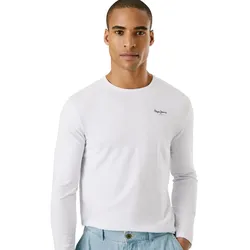 Pepe Jeans Herren Langarmshirt ORIGINAL BASIC 2 LONG- Slim Fit - Black 999 - L