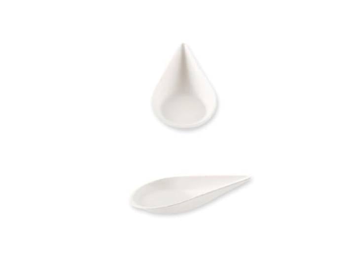 FRANZ MENSCH 1000 Stück NATUREStar Fingerfood-Schalen Drop Zuckerrohr, weiß, L: 11 cm, B: 5, 5 cm, Karton, Fingerfood-Schalen Drop, Dipschalen, Mini Dip