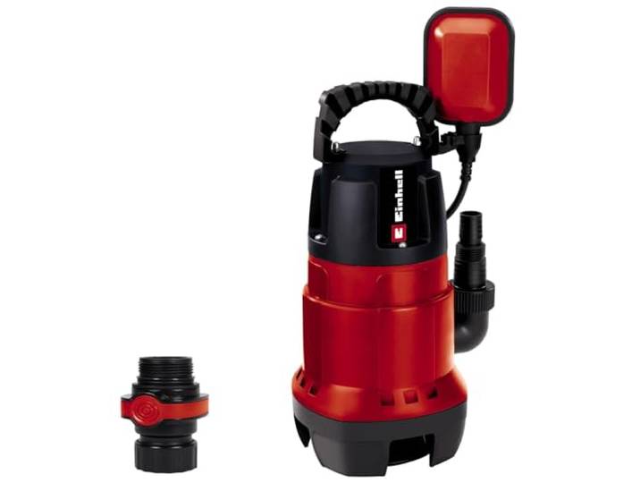Einhell Pompe d'évacuation pour eaux chargées GH-DP 7835 (780W\, 15700 Litre/h\, Hauteur de refoulement max : 8 m\, Profondeur d’immersion max : 7 m)