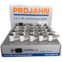 PROJAHN Verkaufsdisplay 20 x 2-in-1 Bit- und Stecknuss- Halter 2791
