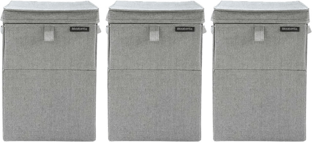 Brabantia Wasboxen Grey Triple Pack