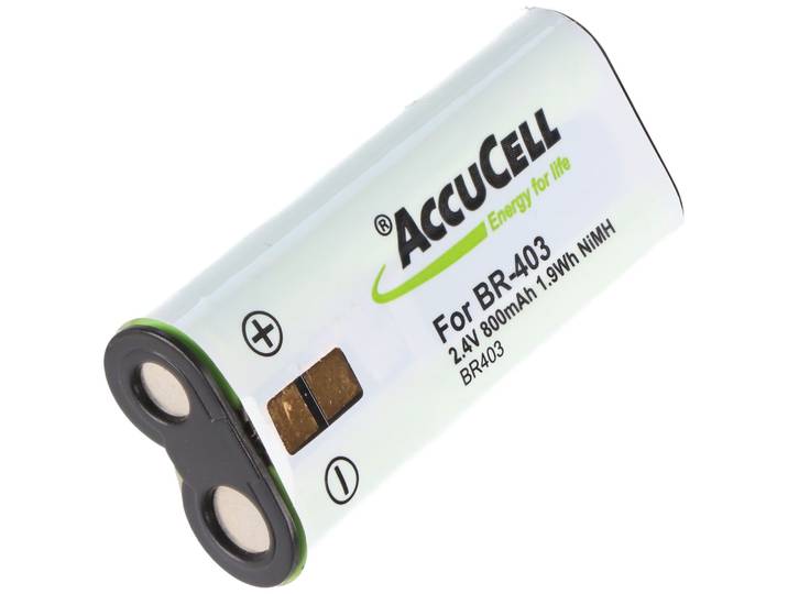 AccuCell BR-403 - Accu NiMH 2.4V 800mAh - Geschikt voor Olympus DS-2300, DS-3300, DS-4000, DS-5000ID