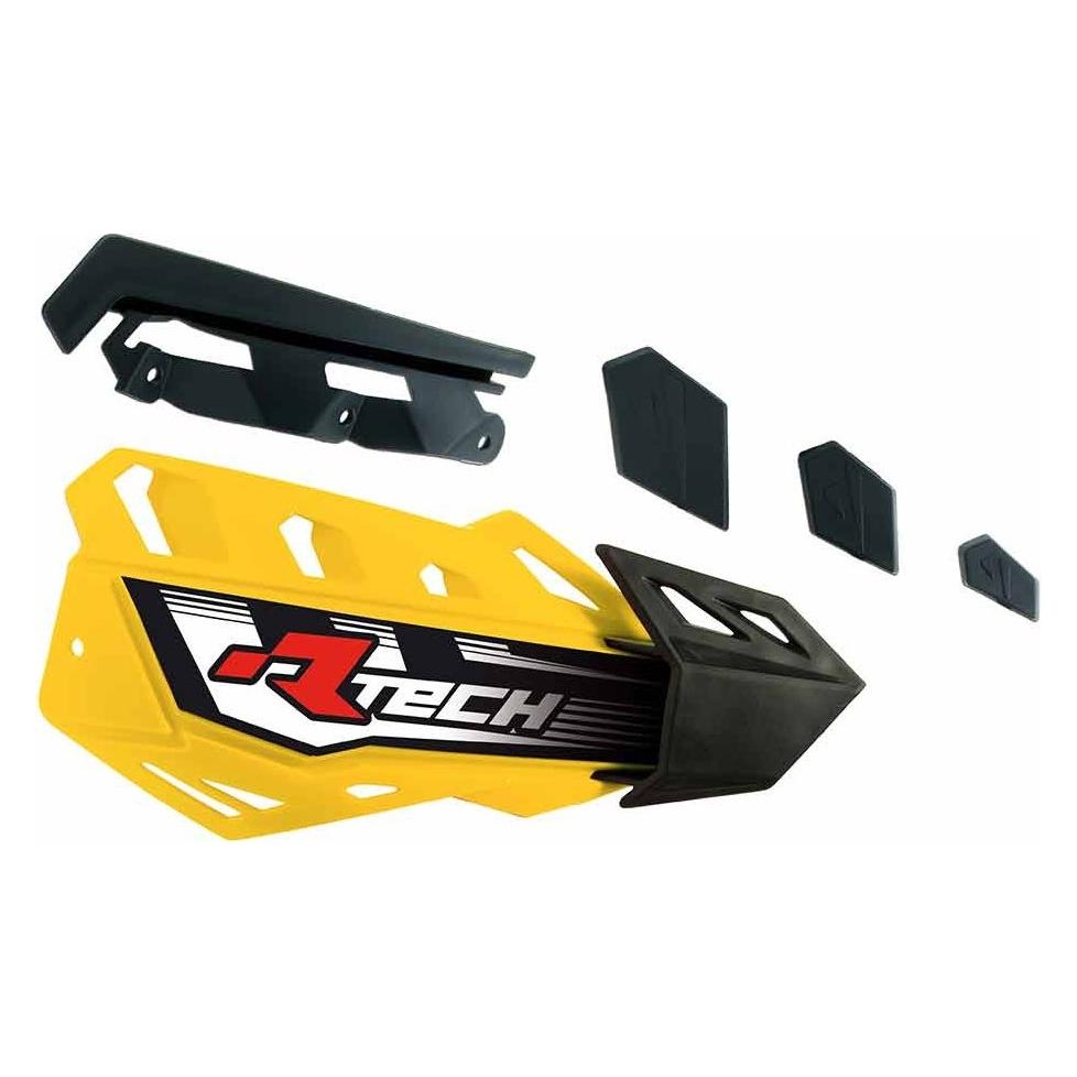 Racetech (RTECH) Ersatzkunststoffteile für FLX / ALU / ATV Handschützer, GELB (REPPMFLGI00)