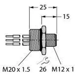 Turck Einbauflansch U9523-111