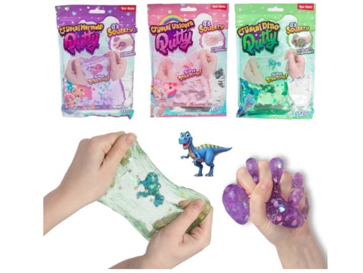 Kristal putty Dino Eenhoorn Zeemeermin - 170 gram - assorti