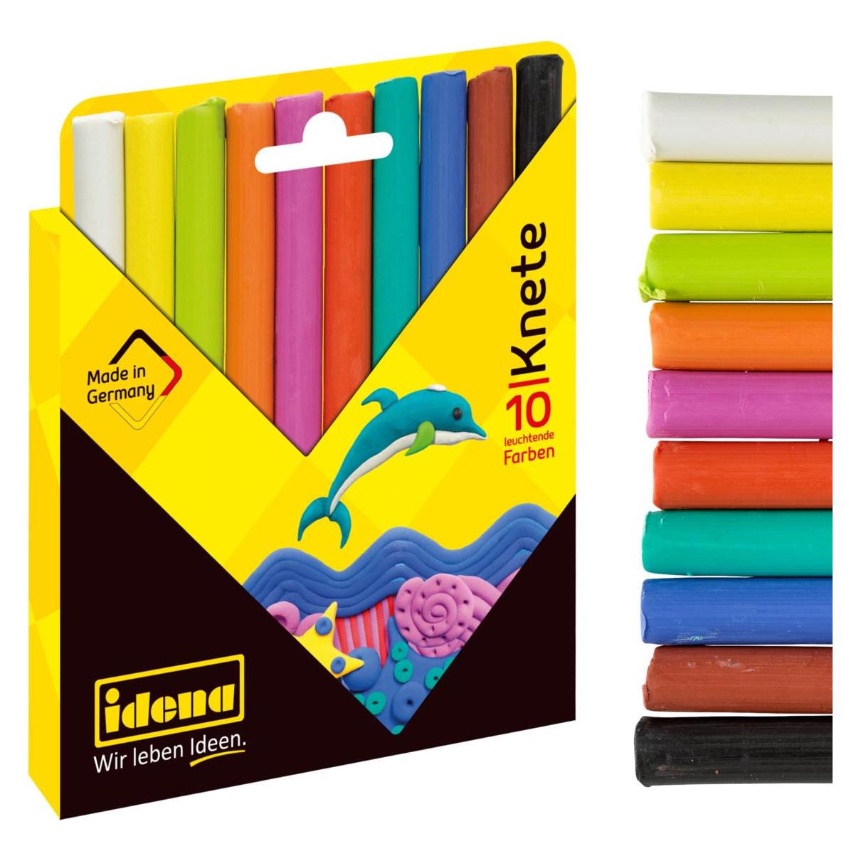 Idena Knete 10 Stangen Farben sortiert (043.619064)