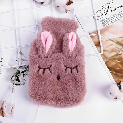 Inspired Finds Cartoon Plush Hot Water Bottle With Soft Cover For Winter Warmth coffee