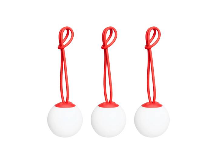 Fatboy - Bolleke Mini Hängeleuchte, rot (3er-Set)