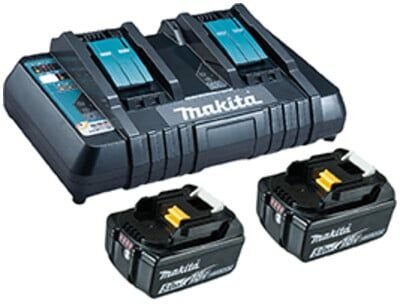 Kit Makita Power Source Li, 18 V, 5 Ah, double chargeur inclus (199482-2)