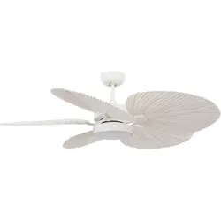 DC Deckenventilator Bali Weiß mit LED & Fernbedienung