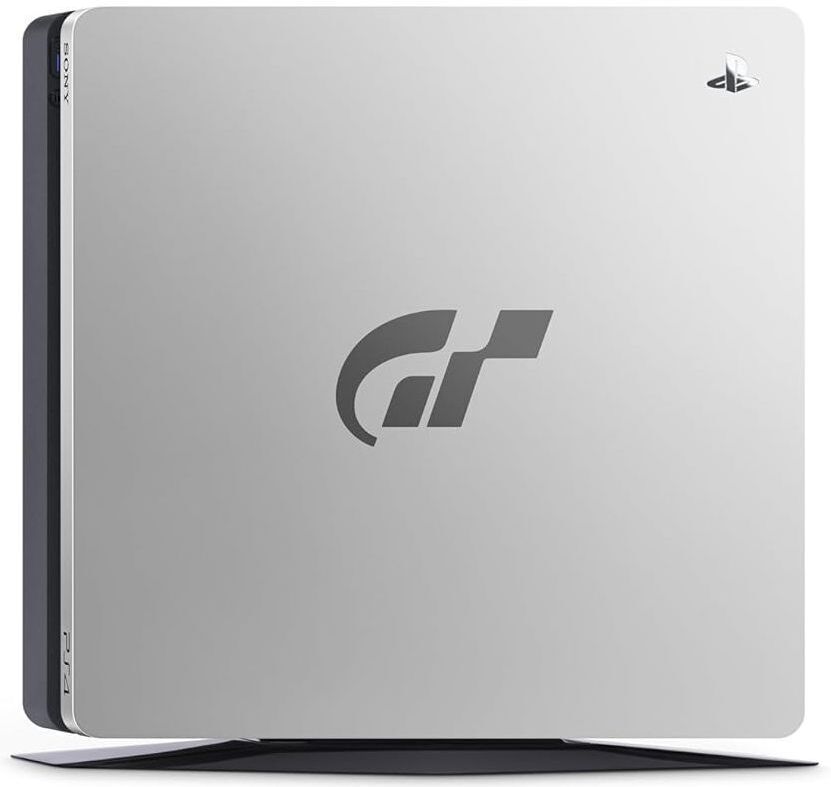Sony PlayStation 4 Slim (PS4 Slim)   Gran Turismo Sport Edition   1 TB   1 Manette   Argent   Manette Noire - Refurbished