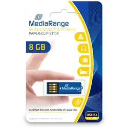 MediaRange MR975 USB-Stick 8 GB USB Typ-A 2.0 Blau