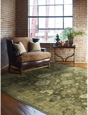 KALATY Seville Driftwood Brown/Ivory Wool Area Rug