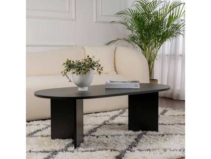 Dmora Couchtisch Parrano 119x60x40h cm Schwarz