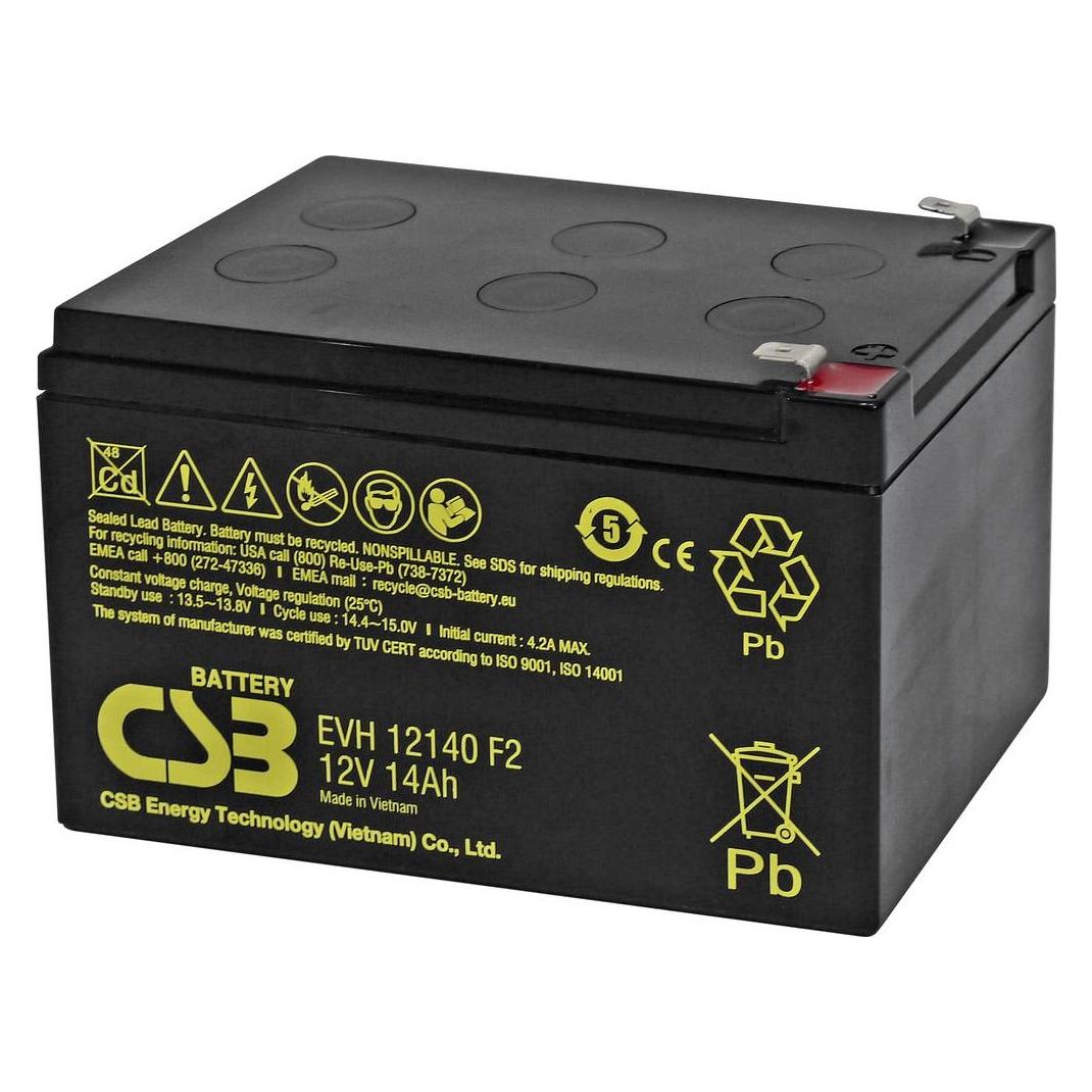 Fey Elektronik EVH12140F2 Bleiakku 12 V 14 Ah Blei-Vlies (AGM) (B x H x T) 151 (14000 mAh) (EVH12140F2)