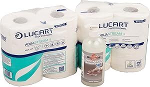 Axis Line Set - LUCART AQUASTREAM - Selbstauflösendes Toilettenpapier +