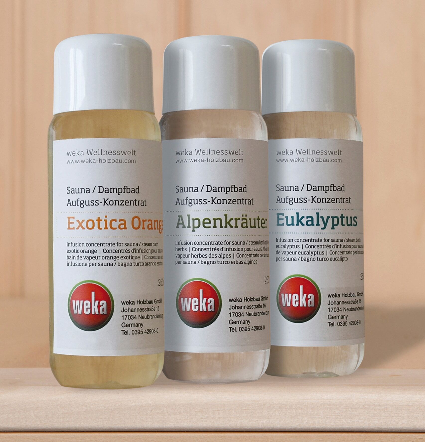 Aufgusskonzentrat WEKA, weiß, 750 3 Stk., Aufguss-Konzentrate, Aufgusskonzentrat, je 250ml