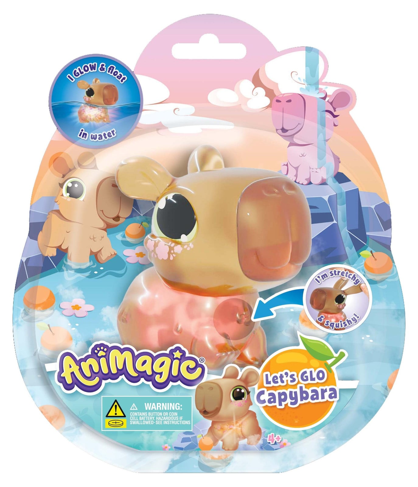 Goliath Animagic Let's Glo Kapibara Bruin voor 4 jaar
