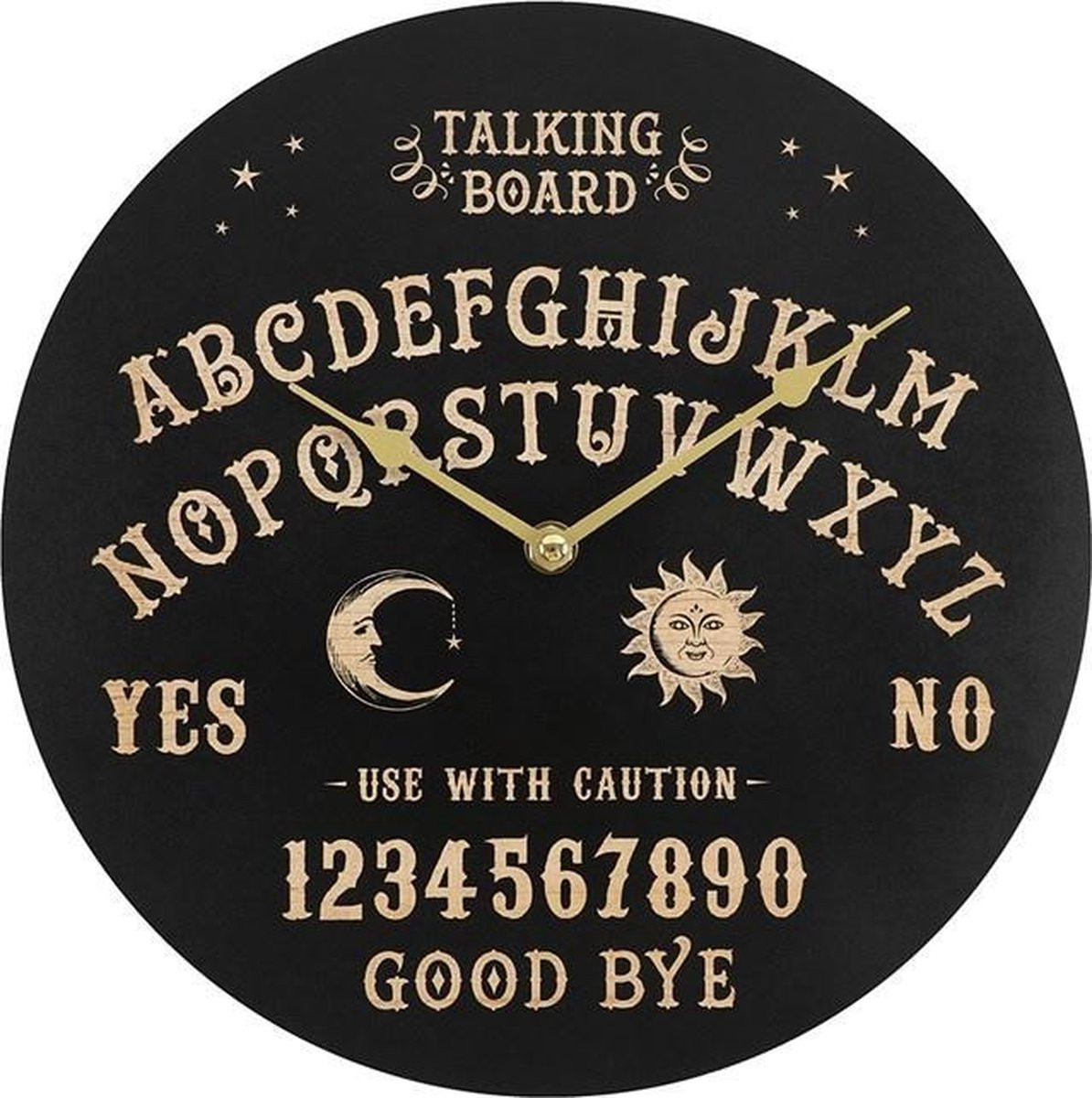 Talking Board Wandklok voor volwassenen