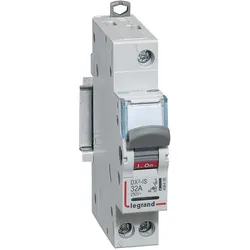 Legrand 406406 Lasttrennschalter DX3,1-polig, 32A 250VAC, beleuchtet,Gebrauchskategorie AC22A