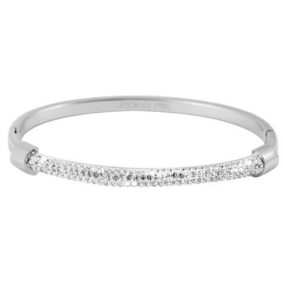 Armreif ADELIA´S "Armband – Armreif aus Edelstahl Ø 5,5 cm cm", silber, Armbänder, Damen, 5,5cm, Edelstahl, Armreif, Perfekt als Geschenk zum Geburtstag