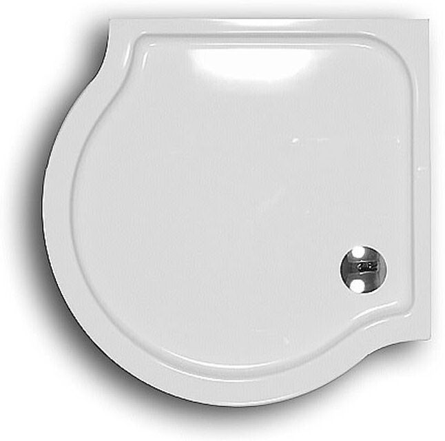 Caribia Eckdusche Santorin 100 x 120 cm Superflach, Duschwannen, 31060, weiß