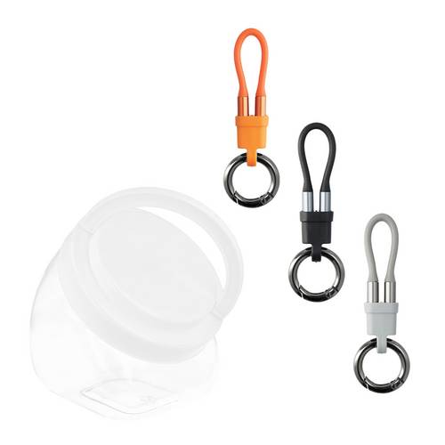 4Smarts USB-C Kabel USB-C 7.5cm Schwarz, Grau, Orange 541385