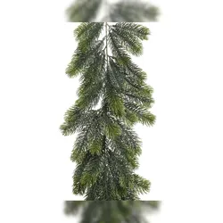 Christmas Decorations 1,8m Künstliche Tannengirlande 30cm Spritzguss Indoor Outdoor Wintergirlande zum Dekorieren Basteln Weihnachtsgirlande Kunstgirlande Dekogirlande Grün