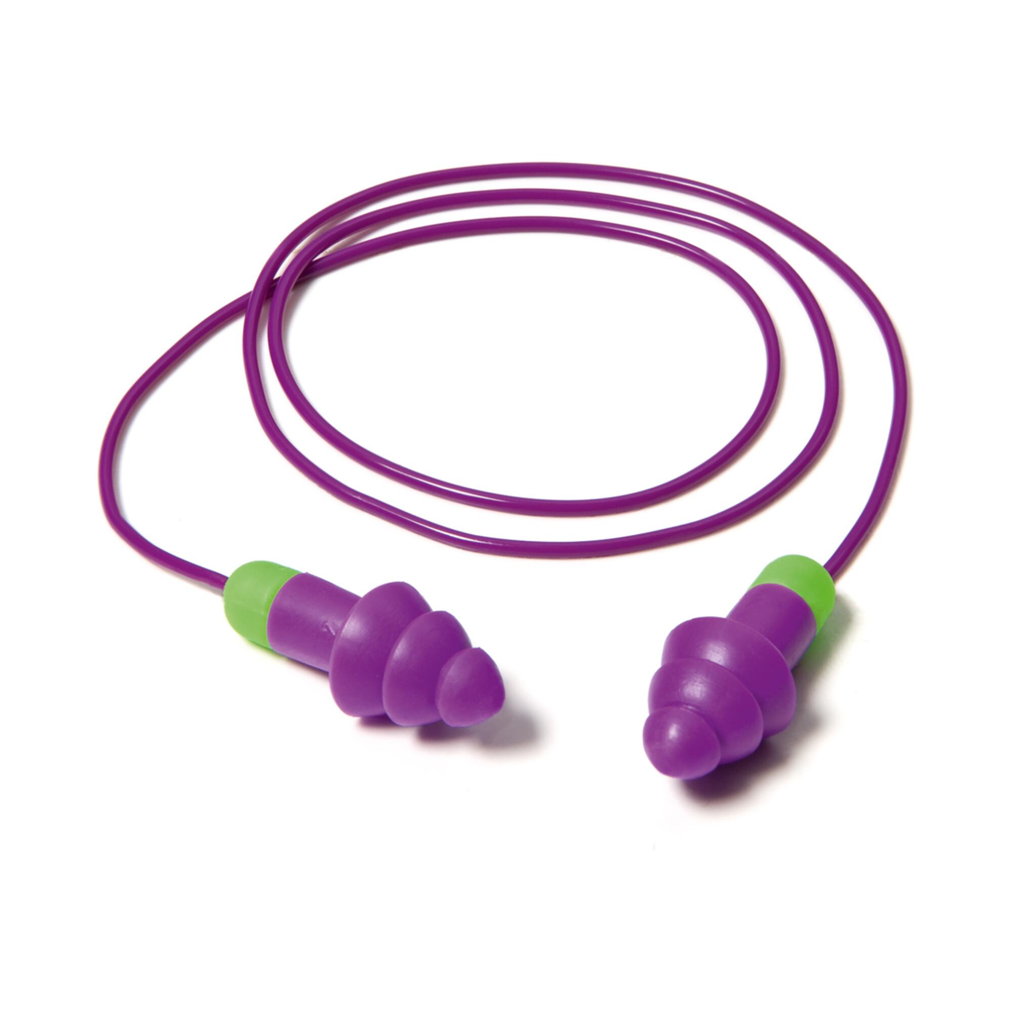 Moldex Wiederverwendbare Gehörschutzstöpsel Rockets Cord, ein Paar im PocketPak/Blister SNR 30 dB (6411)
