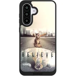 Nivocase Handyhülle für Samsung Galaxy A56 5G Hülle NIVOpure Case Schwarz Motivation Tiere Tiger (Samsung Galaxy A56 5G), Smartphone Hülle, Schwarz