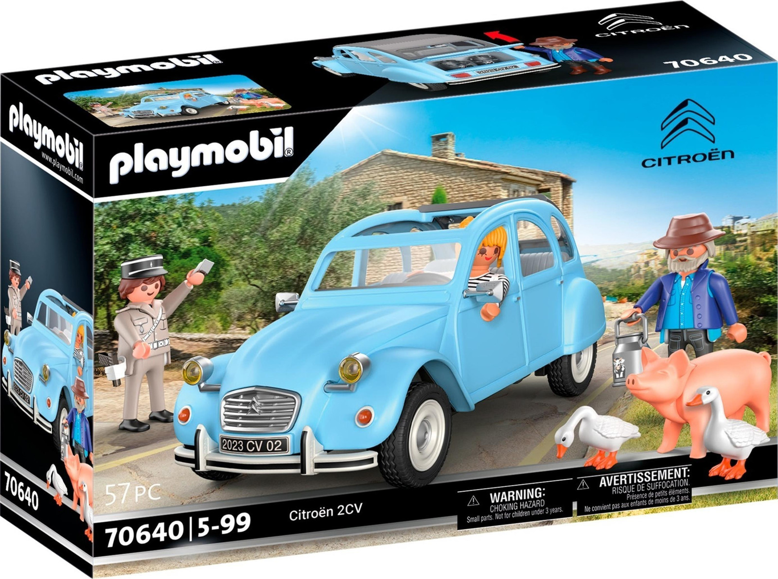 Playmobil 70640 Citroën 2 CV Classic Cars Collectible Set met 3 figuren