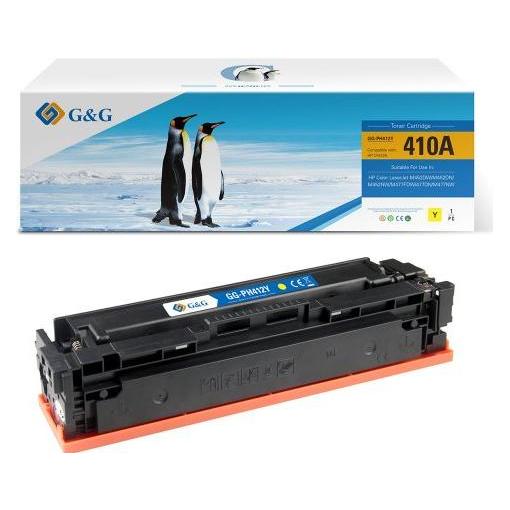 G&G kompatibel Toner mit HP CF412A, NT-PH412Y, HP 410A, yellow, 2300S (14349)