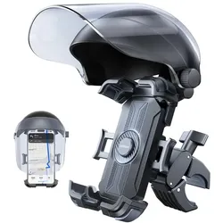 Joyroom Sunshade Cycling Phone Mount (Helmet Version), Smartphone Halterung, Schwarz