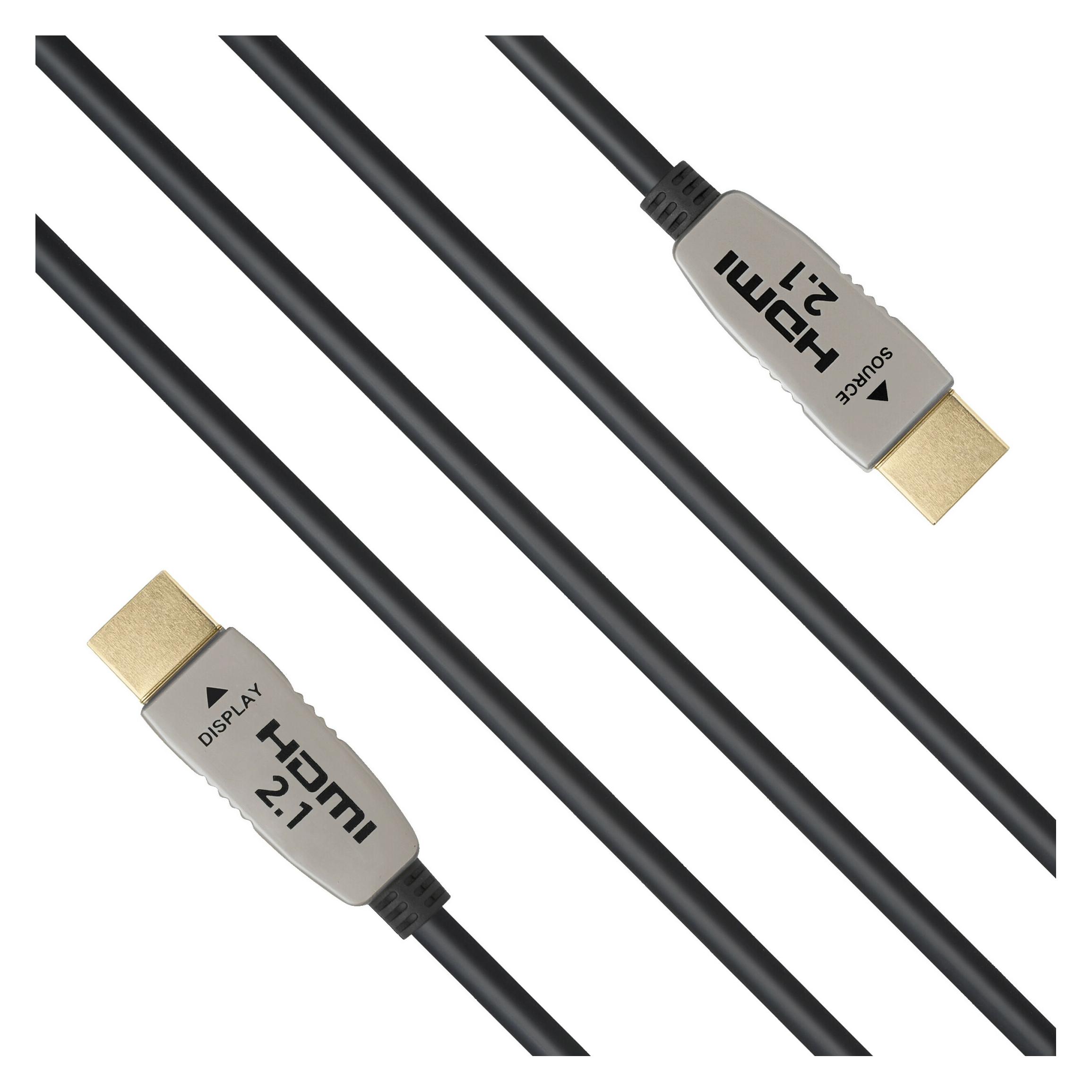 Celexon UHD Optical Fibre HDMI 2.1 8K Active Kabel 15m, schwarz (15 m) (1000017829)