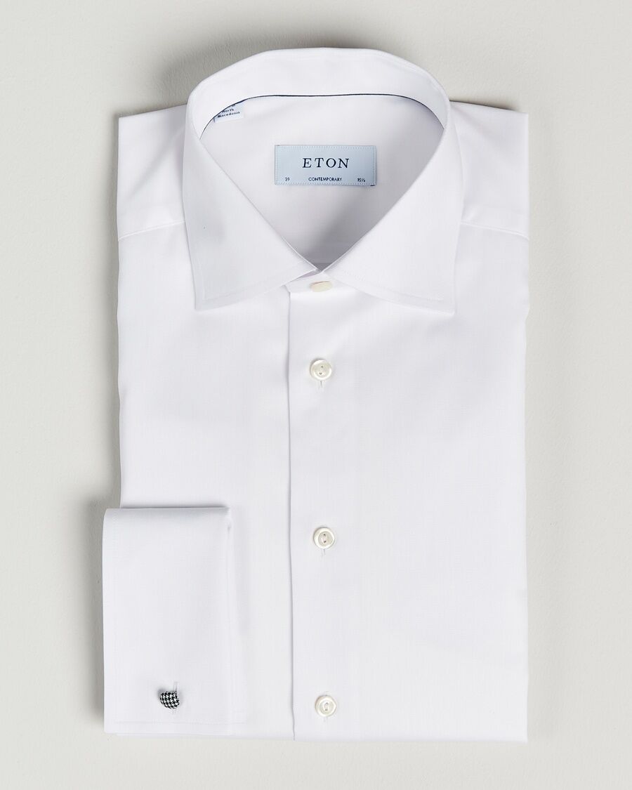 Eton Contemporary Fit Shirt Double Cuff White
