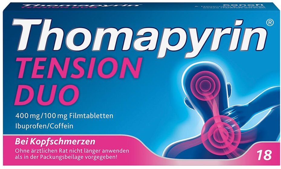 Thomapyrin® TENSION DUO Kopfschmerztabletten 18stk