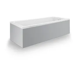 Duravit No.1 Einbau-Badewanne, rechteckig, 1600x700mm, 1 Rückenschräge, weiß, 700488000000000