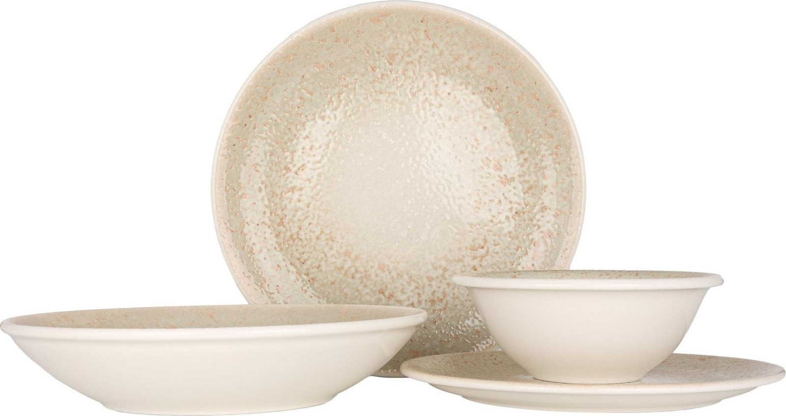 BY BONE Geschirrset Natura - 24-delig porseleinen servies voor 6 personen