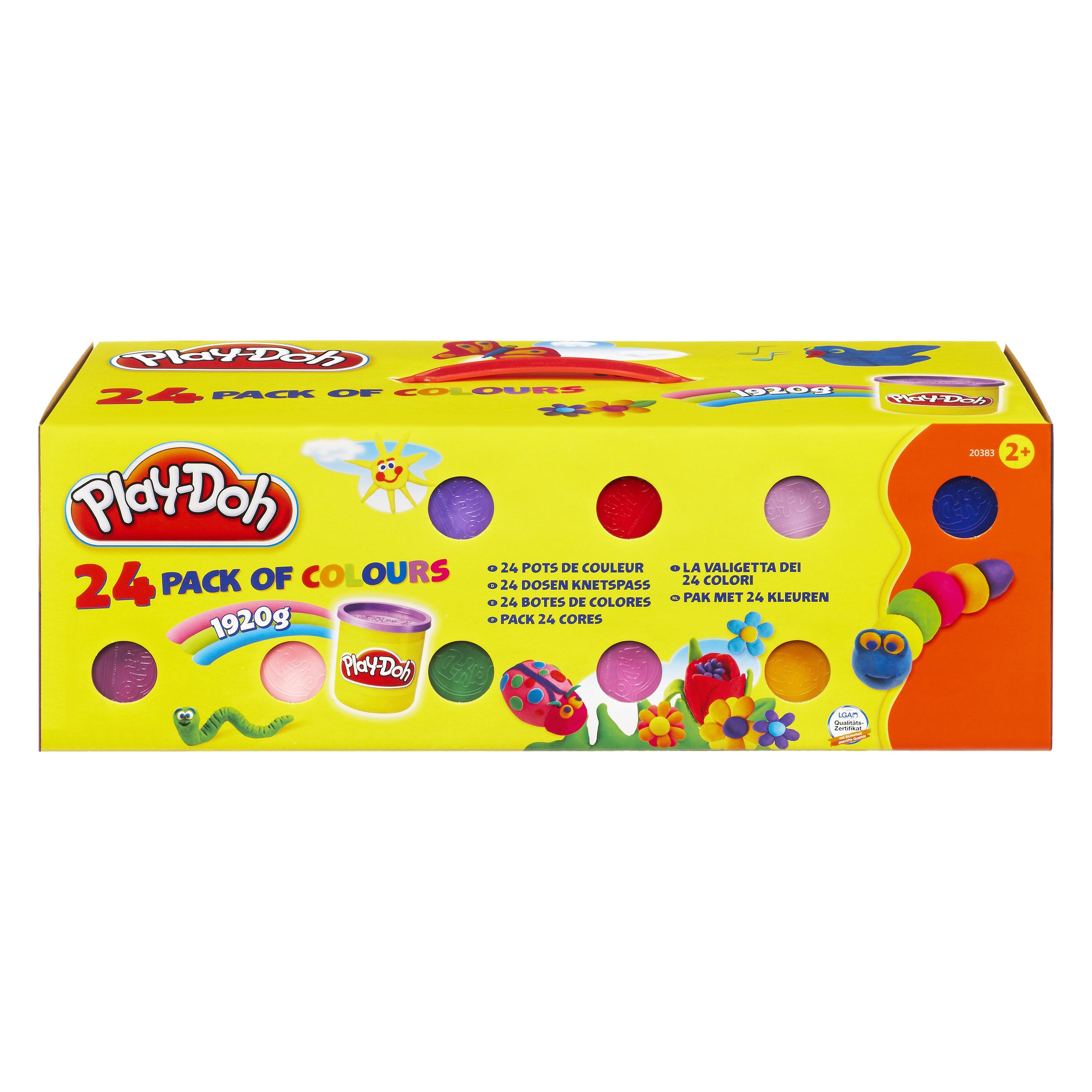 Play-Doh 24er-Pack für Kinder ab 2 Jahren, 84g-Dosen (20383F02)