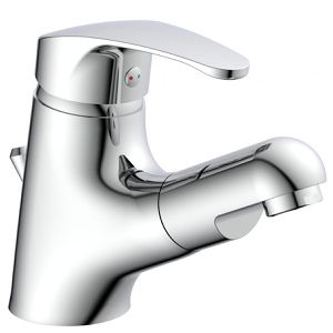 EISL Waschtischarmatur VICO, verchromt, 13,7cm hoch, ausziehbar, aus Messing, Ablaufgarnitur&Zugstange