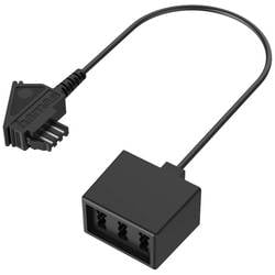 Hama Telefon (analog) Anschlusskabel [1x TAE-F-Stecker - 3x TAE-NFN-Buchse] Schwarz 00201123
