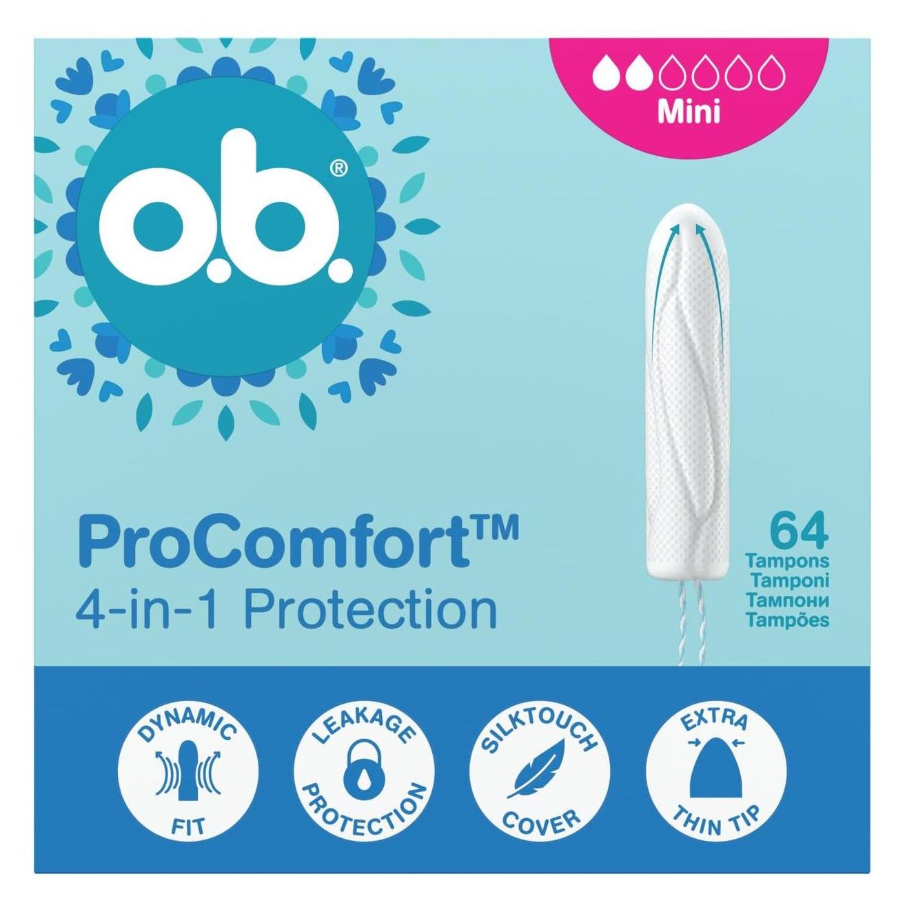 o.b. ProComfort tampony Mini 64szt. (64x, Mini) (90928400)