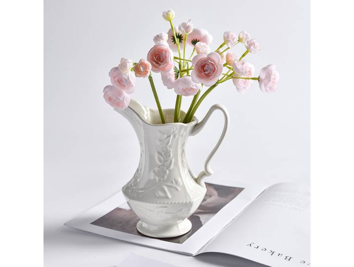 Vase Moderne HYS en Céramique – Luxe Léger et Élégant pour Composition Florale Séchée ou Bouquet Aquatique – Décoration d'Intérieur