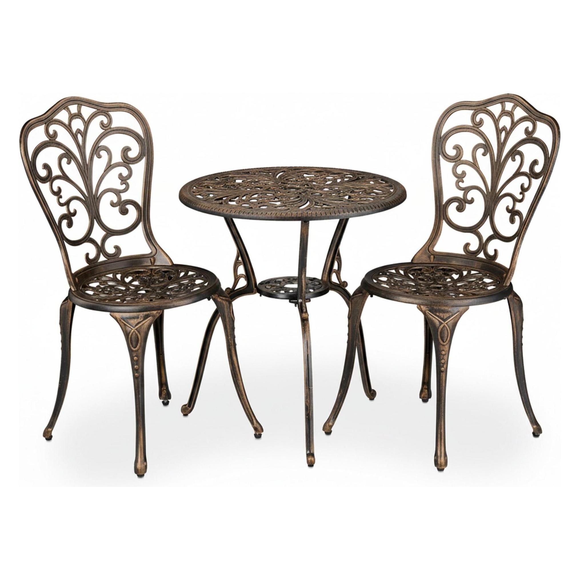 Relaxdays 3-tlg. Gartenmöbel-Set (60 x 65 cm) (4052025867317)