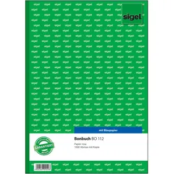 5x Sigel, Formular, Bonbuch, 1000 Abrisse