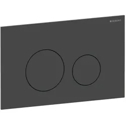Geberit Sigma 40 Round Betätigungsplatte 115628141 Round, schwarz matt / easy-to-clean-beschichtet, für 2-Mengen-Spülung, Round