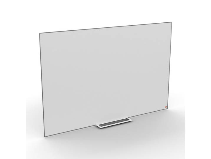 Nobo Tableau blanc laqué Nano Clean - L.150 x H.100 cm - Magnétique - Cadre Aluminium