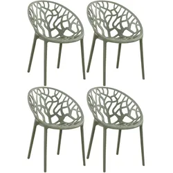 CLP 4er Set Stuhl Hope   Farbe: oliv