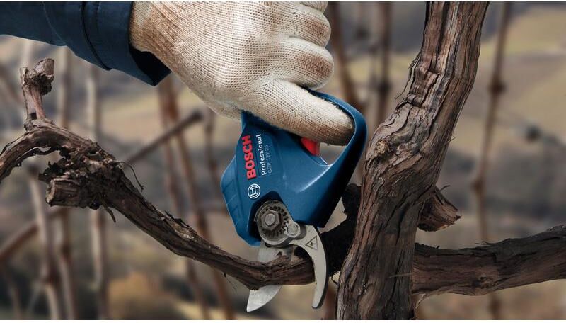 Akku-Heckenschere BOSCH PROFESSIONAL "»GGP 12V-25«", blau, Gartenscheren-Maschinen, Akku-Heckenschere, ohne Akku, ohne Ladegerät blau Einheitsgröße